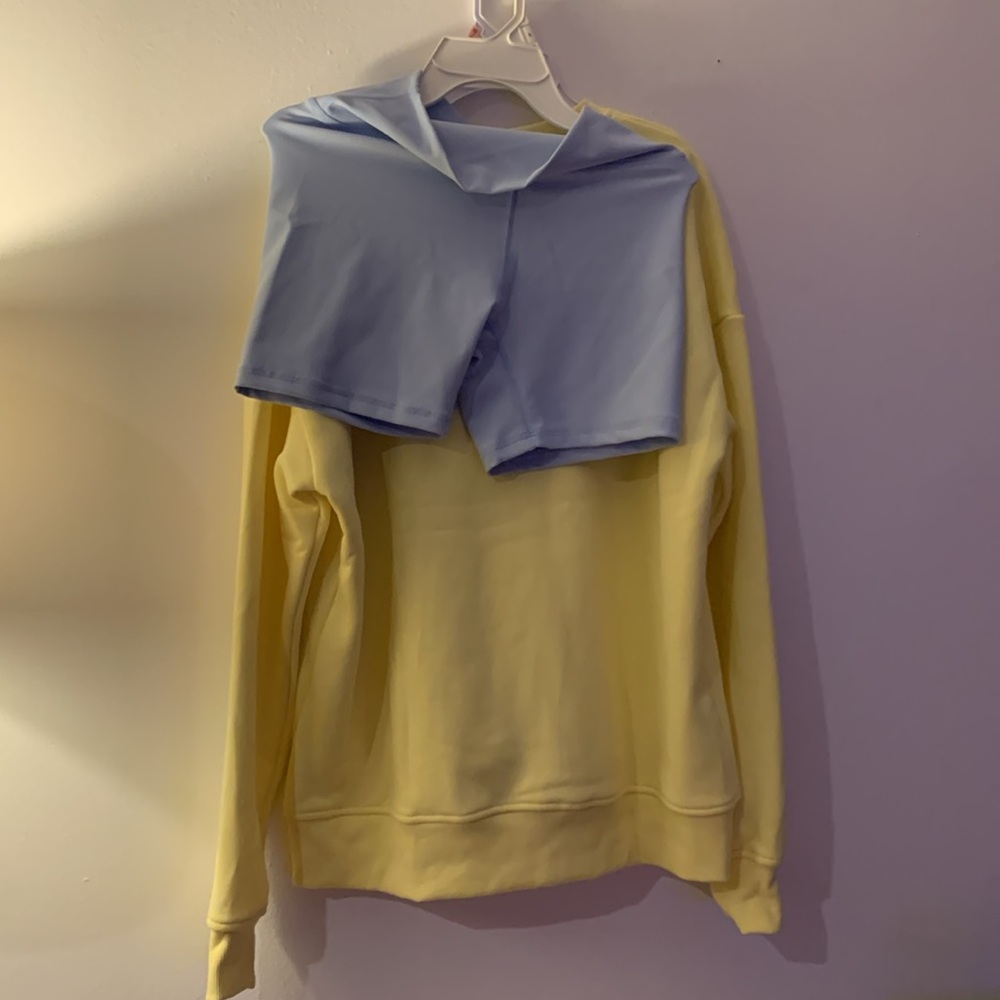 Wilo 2PK Crew Sweat Shirt (Yellow/Blue) Set - Picture 7 of 8